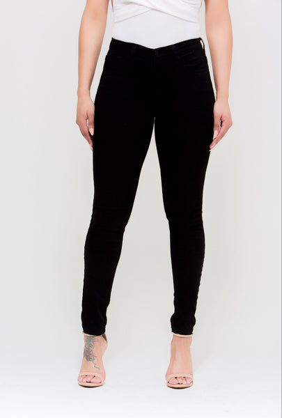 Black Noir Mid Rise Jeans