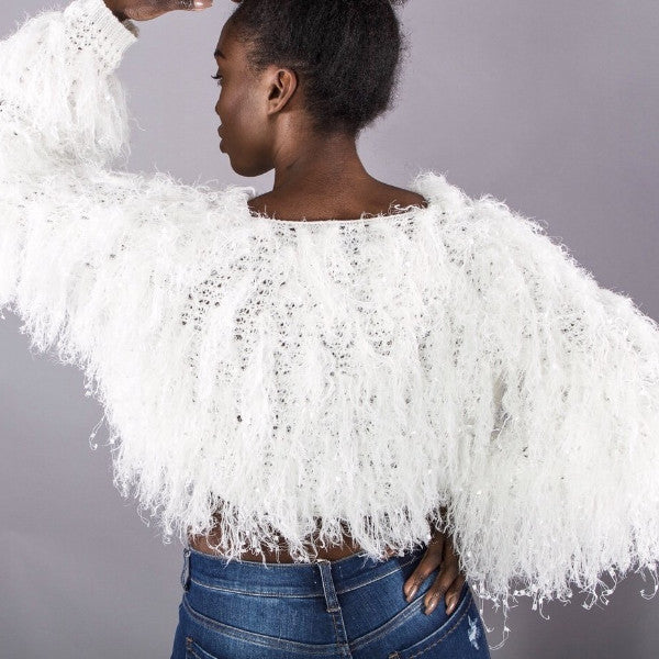Feather Distress Sweater